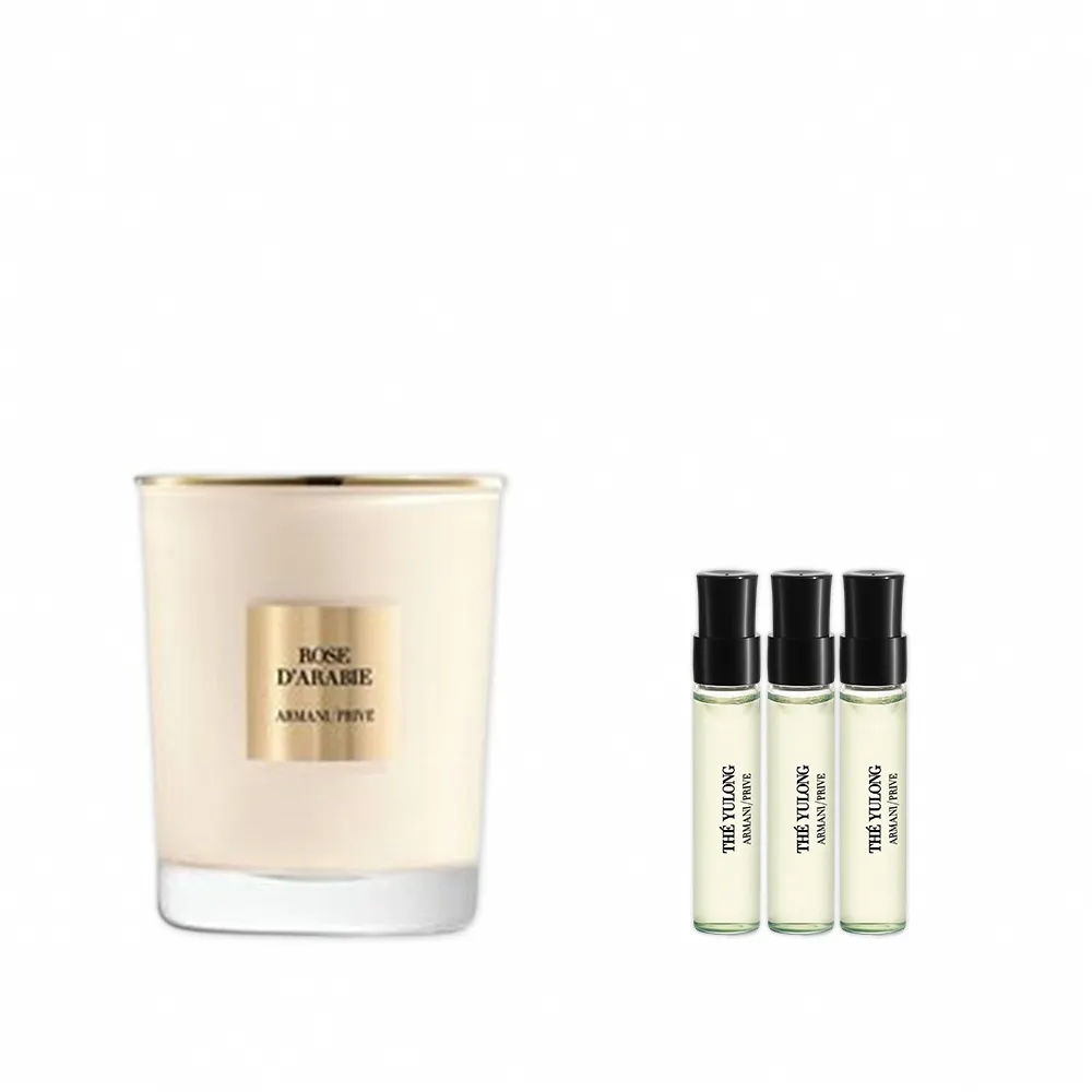 【ARMANI 亞曼尼】官方直營 高級訂製香水 壹千零壹夜系列-香氛蠟燭 175g