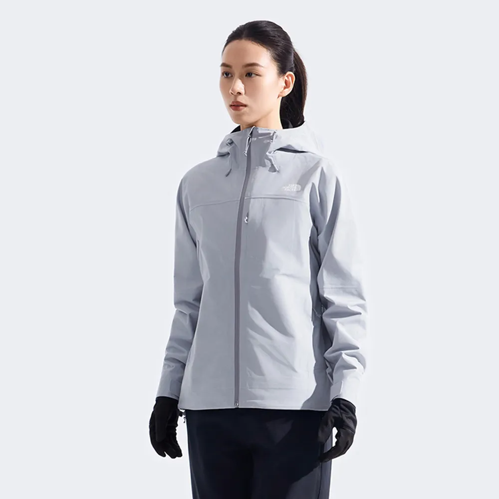 【The North Face 官方旗艦】北面女款紫色FUTURELIGHT防水納米殼衝鋒衣｜8DHZBOB(外套)