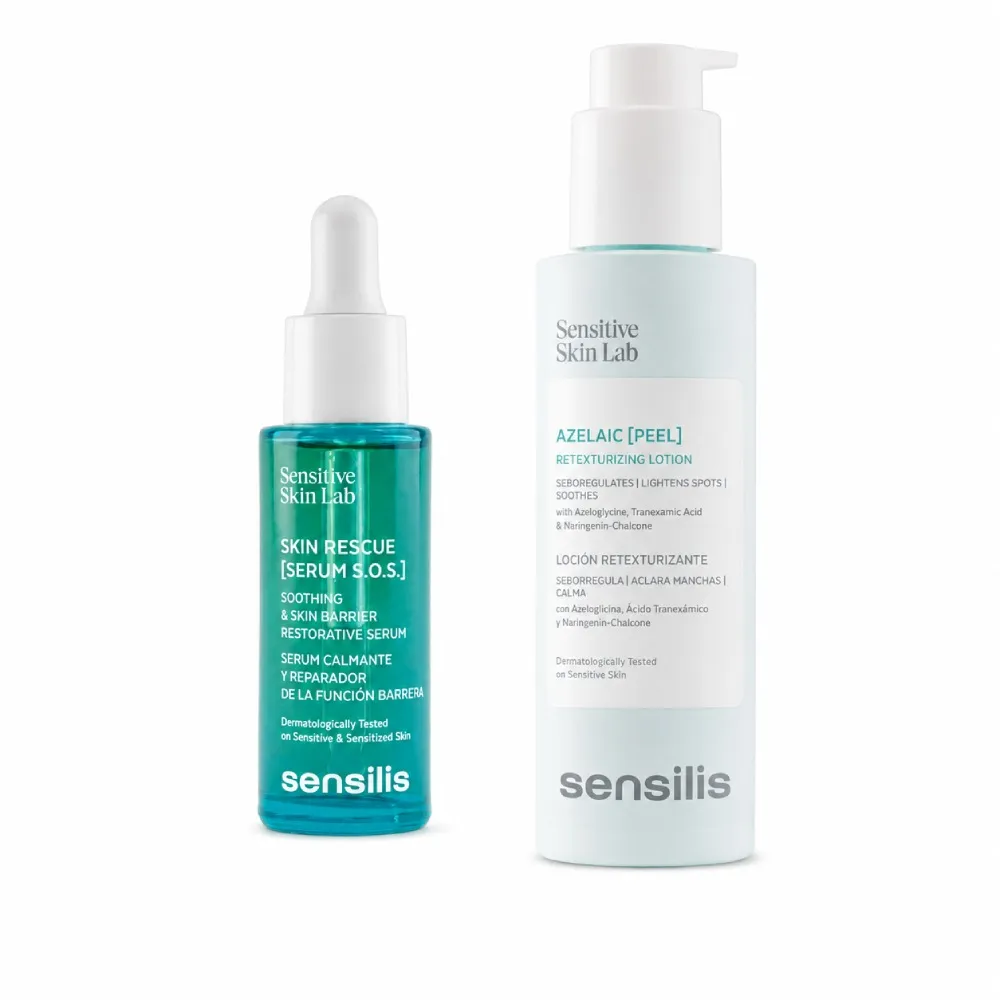 【sensilis 森思黎絲】SOS急效舒緩修護精華30ml+杜鵑花酸煥膚精華100ml(B5/傳明酸/壬二酸/敏感肌煥膚)