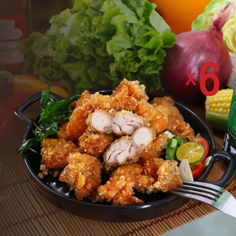 【金園排骨】嚴選台灣雞腿去皮去骨  鹽酥雞腿肉6包(炸物 11號、21號促銷價+買2組送鹽酥雞腿)
