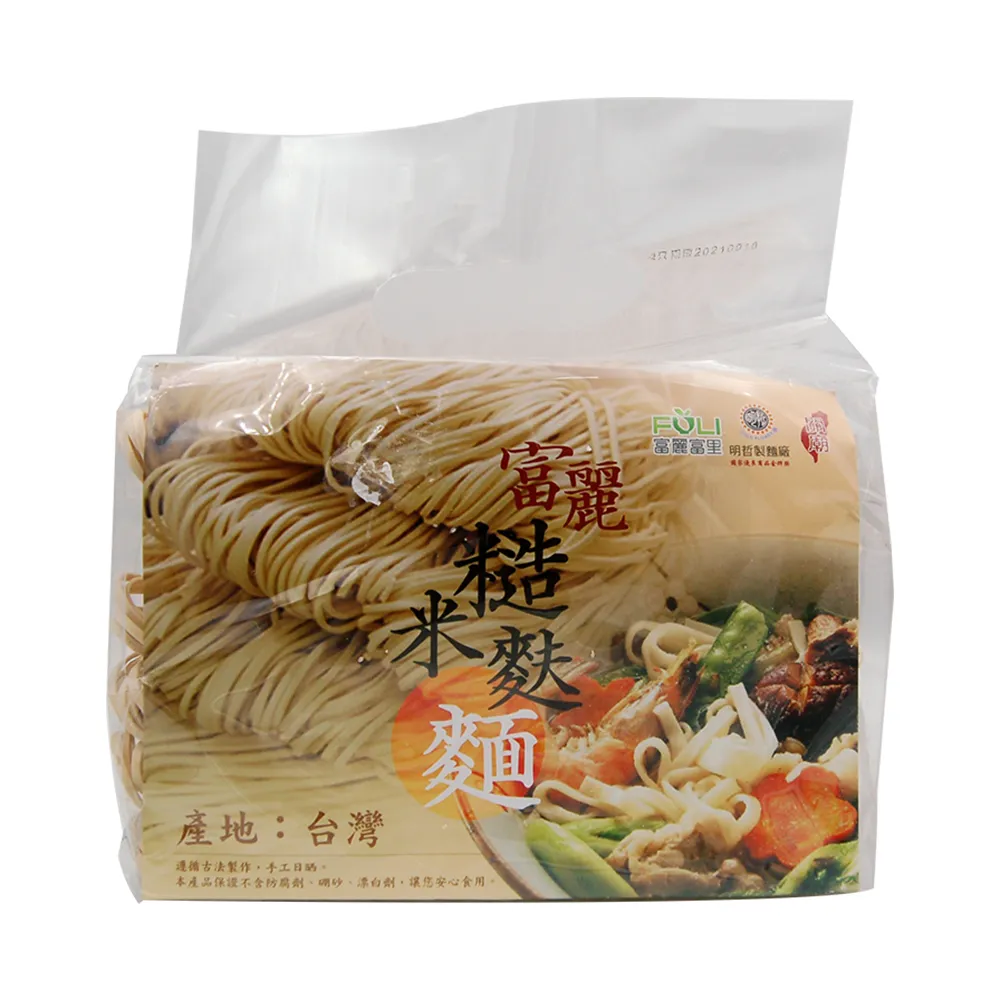 【農會】富里農會 富麗糙米麩麵-800g-包(4包一組)