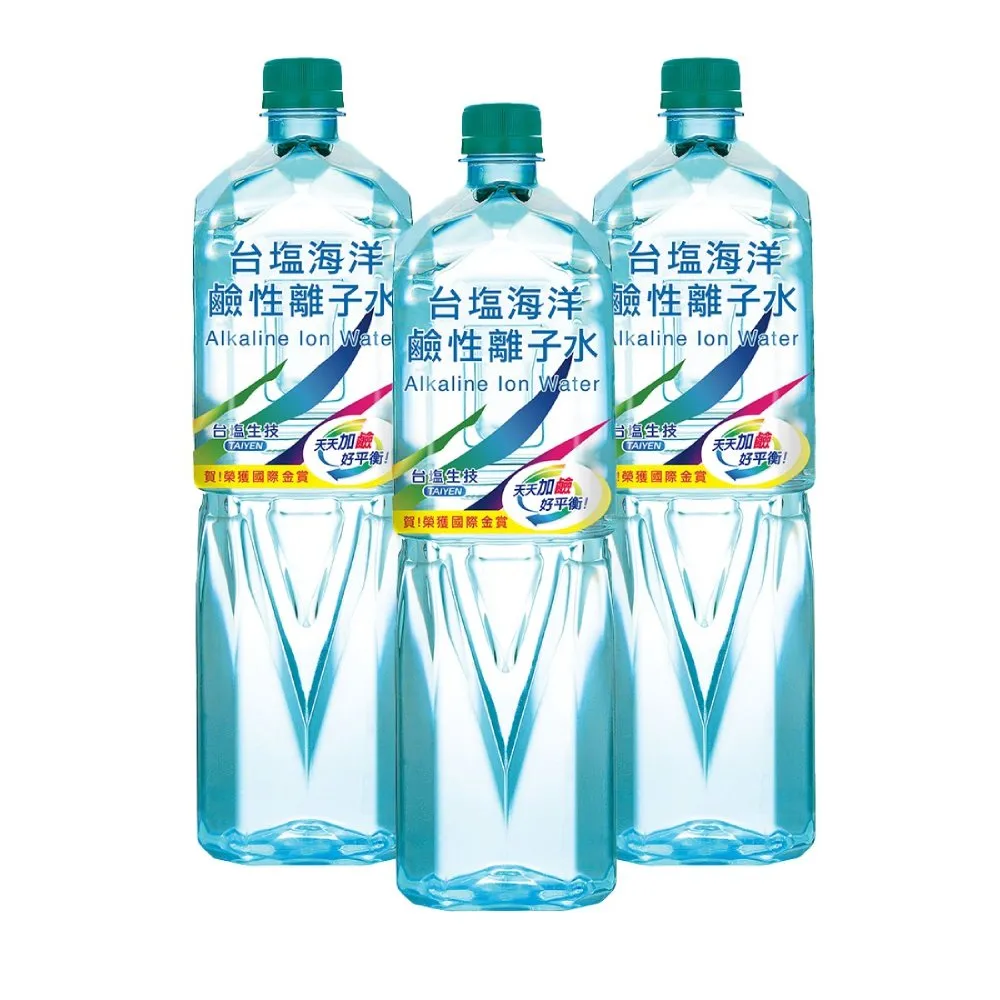 【台鹽】海洋鹼性離子水1500mlx3箱(共36入;官方直營)