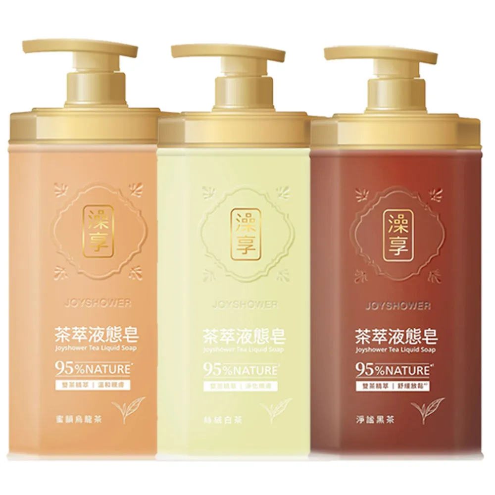 【澡享】茶萃液態皂800ml (淨謐黑茶/蜜韻烏龍茶/絲絨白茶)