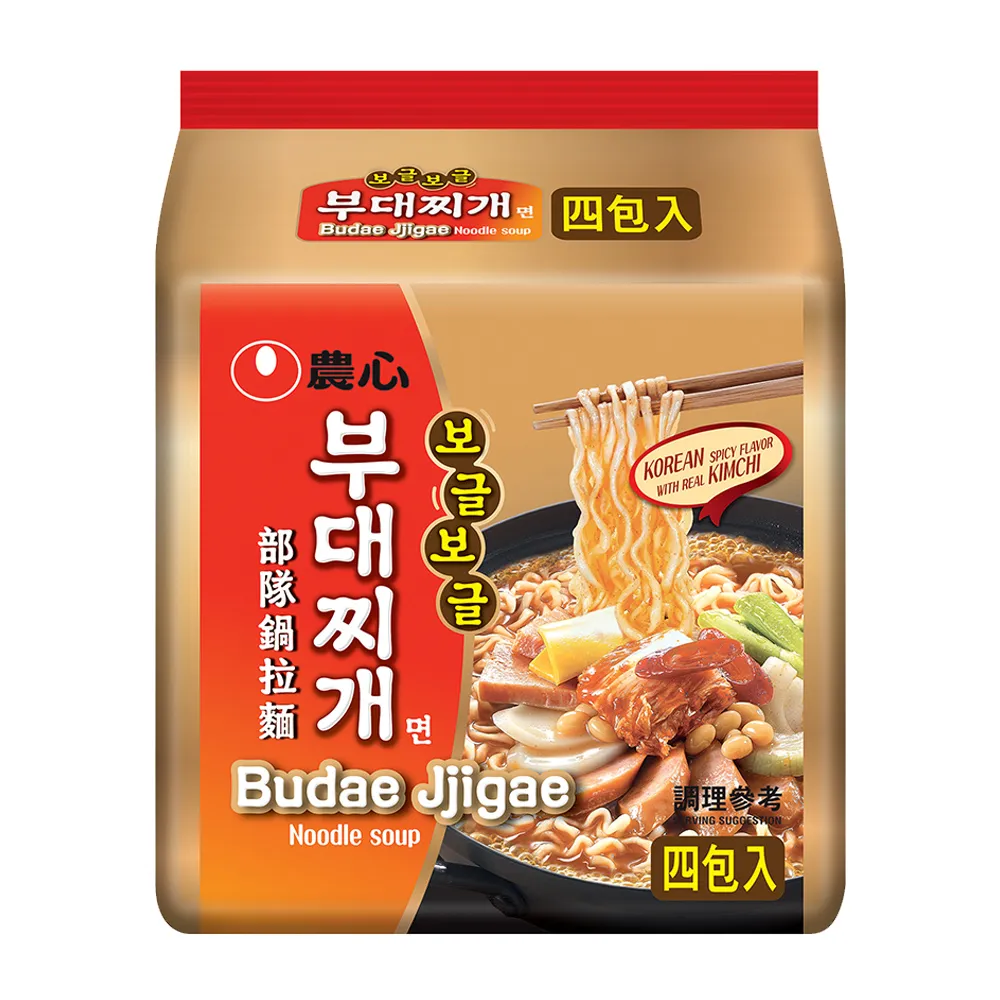 【NONG SHIM 農心】農心部隊鍋拉麵-4入(508g)