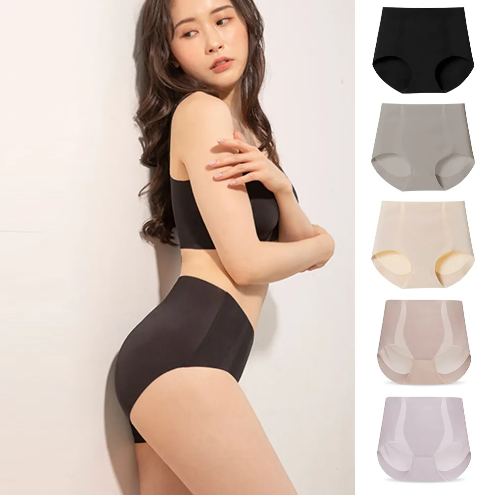 【蒂巴蕾】6件組-中高腰無痕抗菌內褲-薄透冰絲/收復冰肌 女(桑蠶絲 女內褲 高腰內褲 大尺碼 包覆內褲)