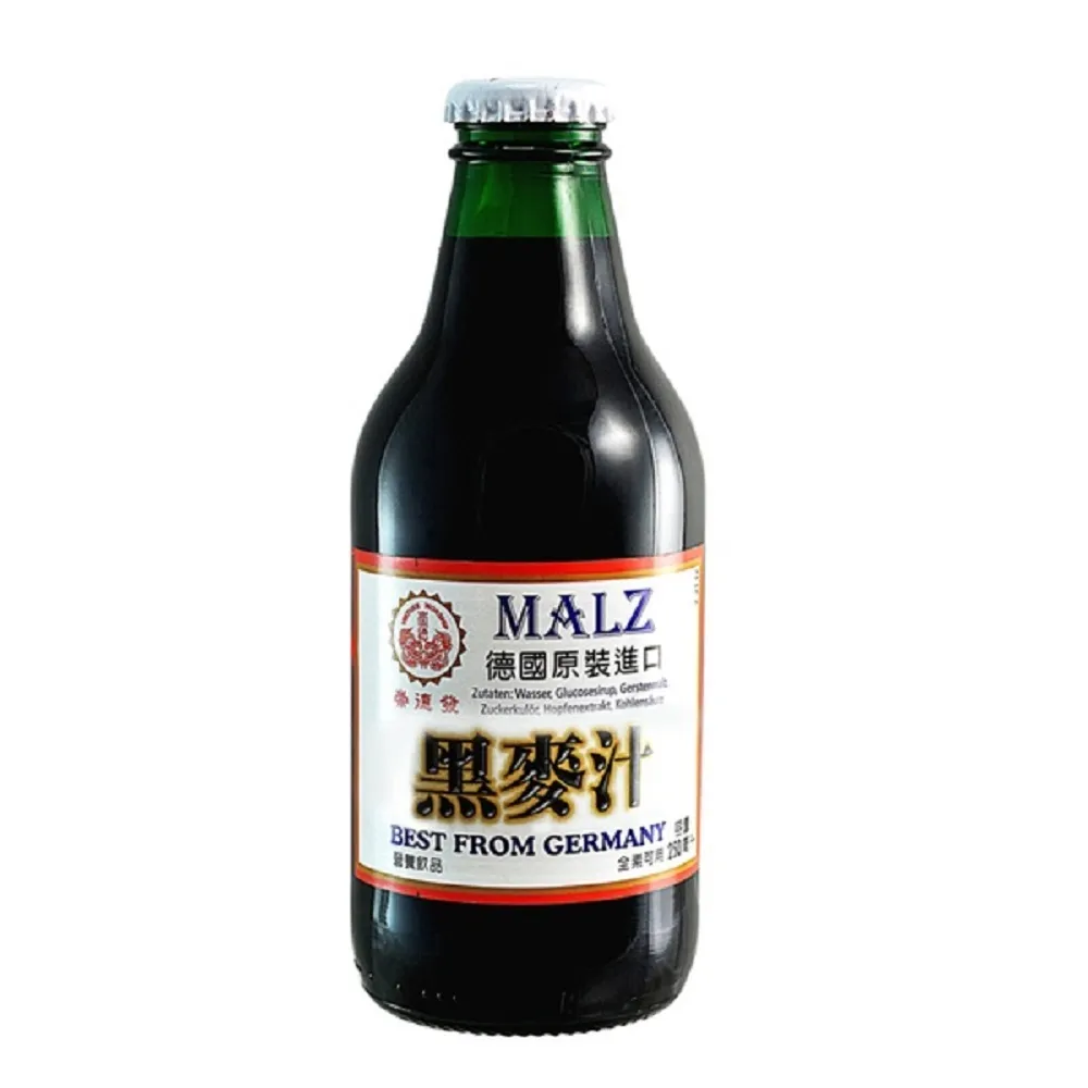【崇德發】黑麥汁手轉易開玻璃瓶250mlx2箱40瓶(手轉開瓶蓋)