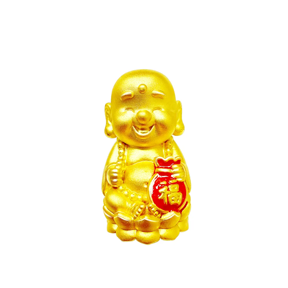 【金合城】神明系列金飾-彌勒佛黃金擺件 MNA0012(金重約0.68錢)