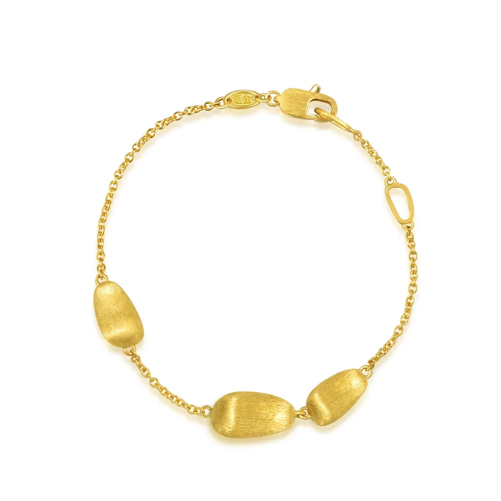 【點睛品】g*系列 金色摩登 黃金手鍊