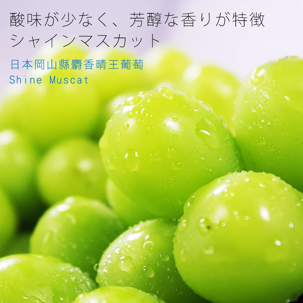 【鮮果日誌】日本岡山縣麝香晴王葡萄(一房)