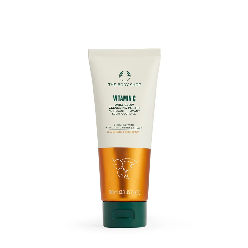 【THE BODY SHOP 美體小舖】維他命C亮膚潔面露-100ML(洗面乳)