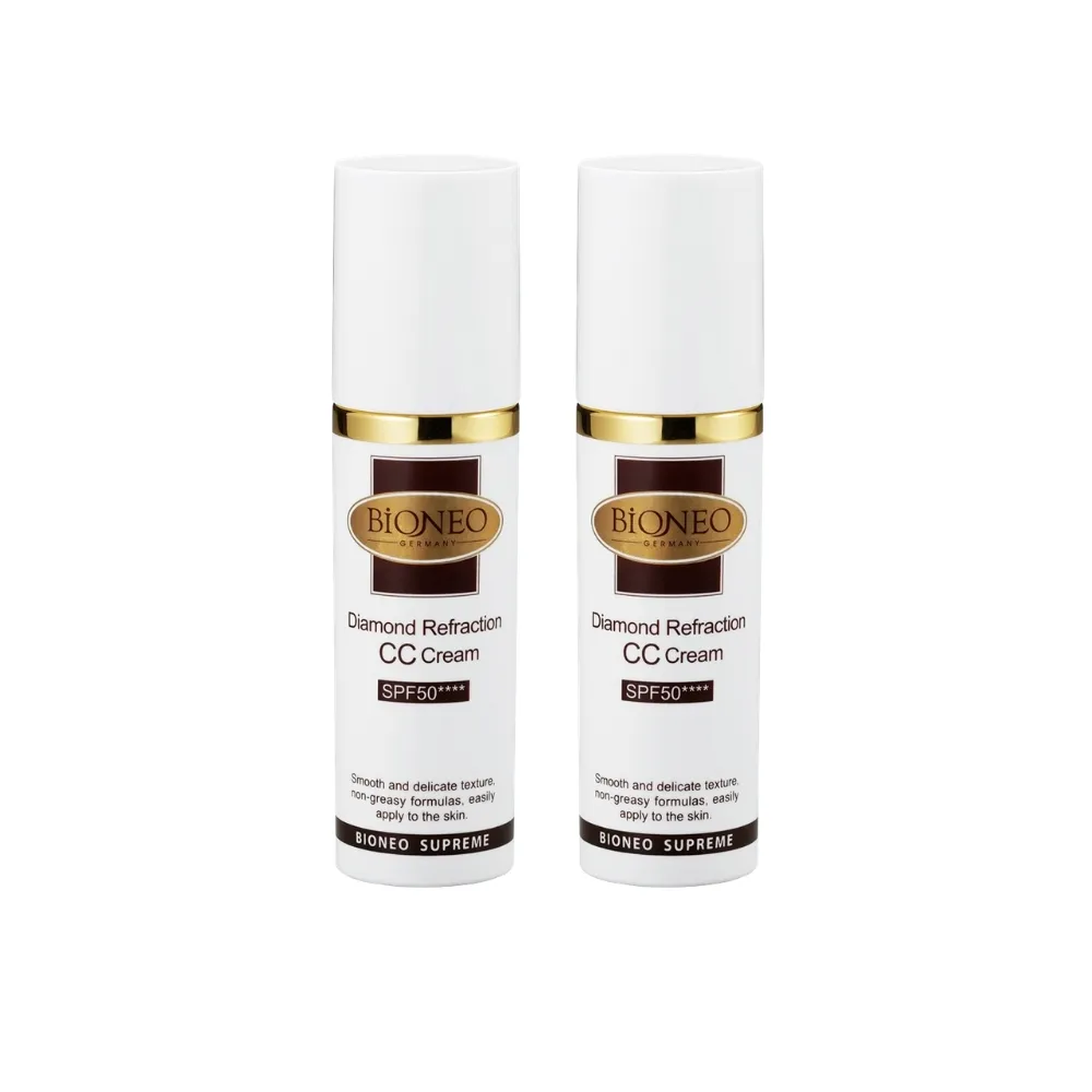 【Bioneo 德國百妮】粉鑽潤色CC霜 SPF50★★★(30mlX2 持妝一整天 防曬 裸妝)