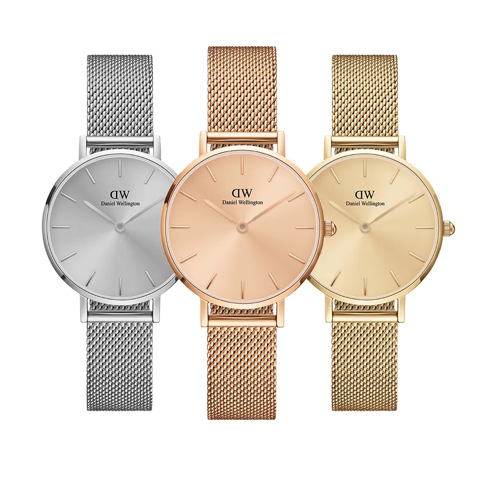 【Daniel Wellington】DW 手錶 Petite Unitone 28mm幻彩系列米蘭金屬錶(三色 DW00100470)