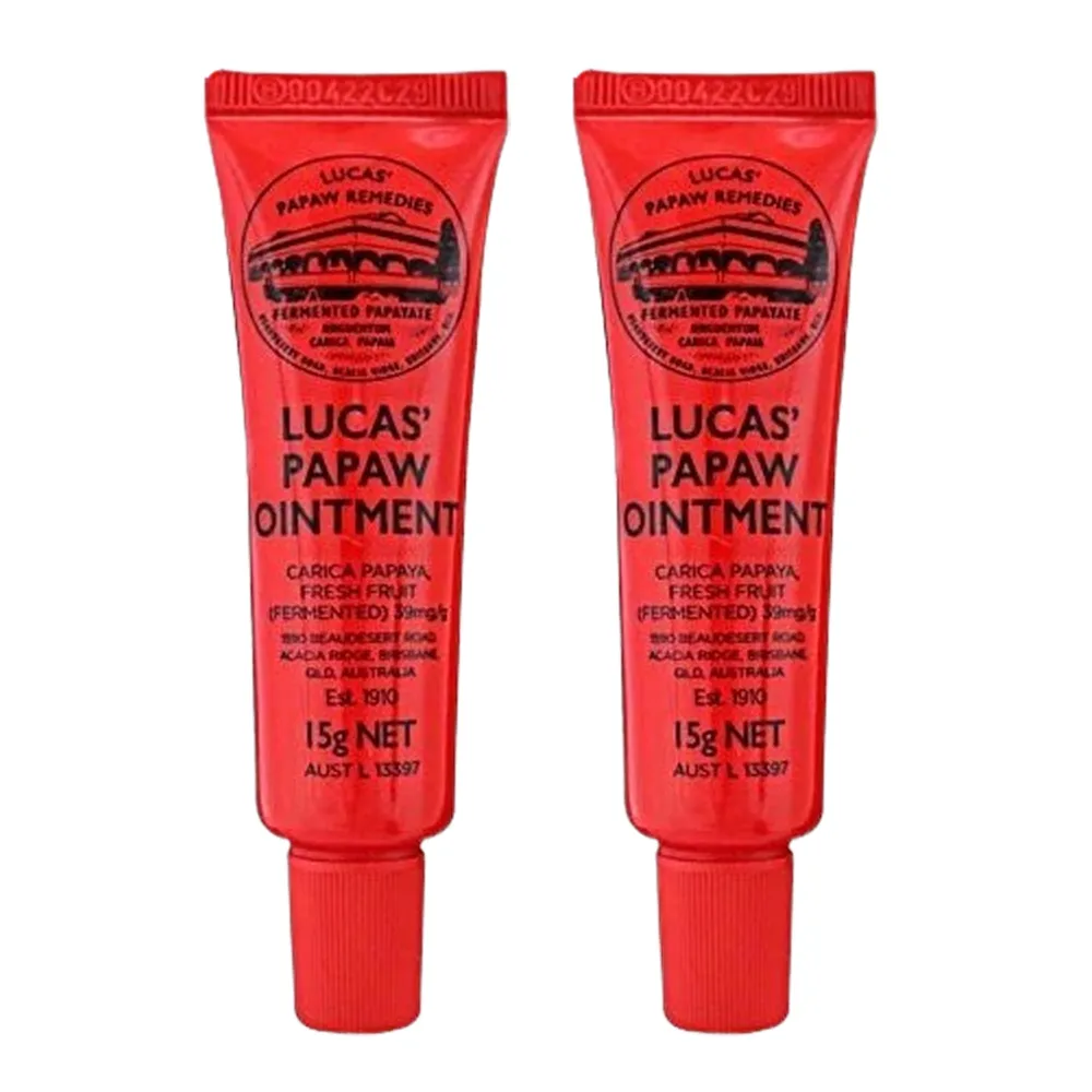 【Lucas 澳洲木瓜霜】木瓜霜神奇萬用霜15gx2入組(遊澳必買)