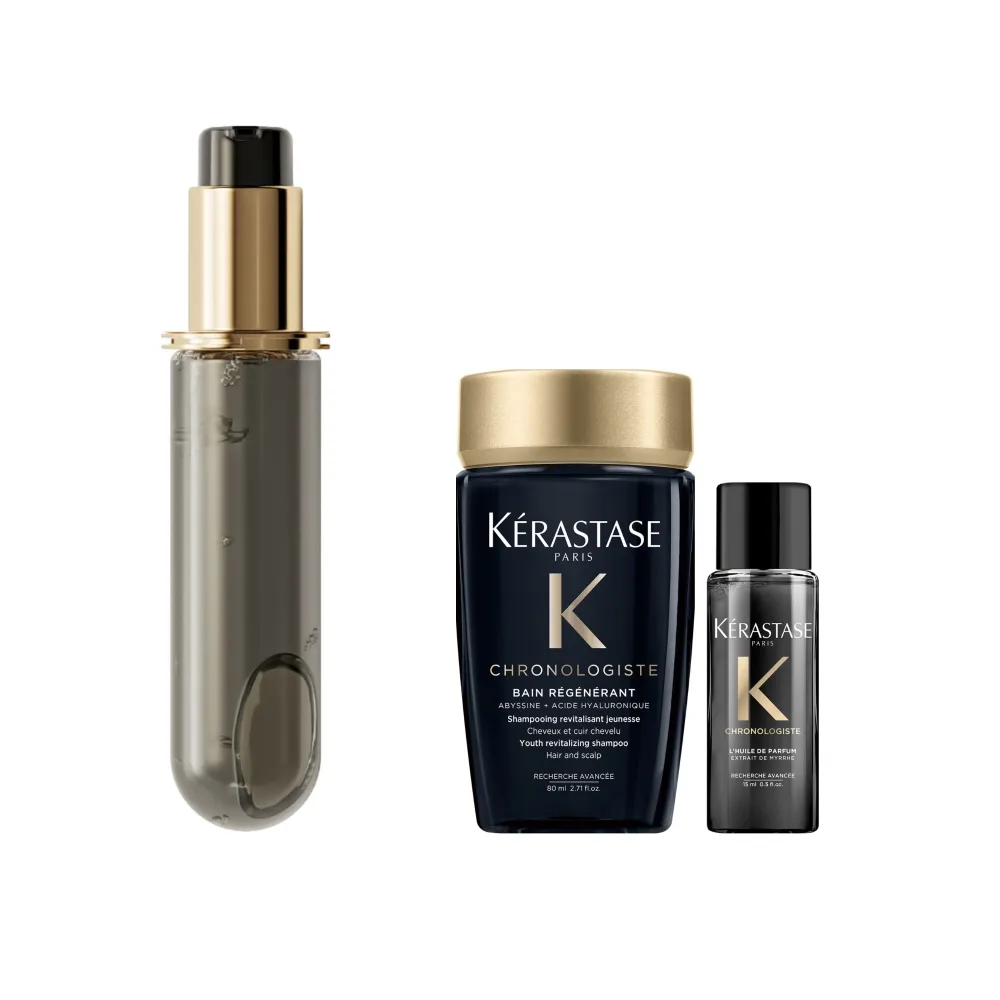 【KERASTASE 巴黎卡詩】黑鑽極萃逆時玫瑰香氛露75ml填裝瓶(護髮油/護髮/髮油)