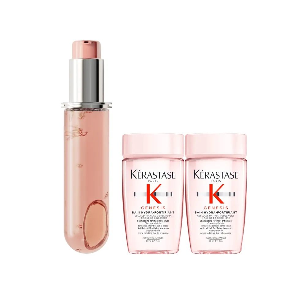 【KERASTASE 巴黎卡詩】恆彩重生水漾光持色露75ml 填裝瓶(護色/持色/髮油/護髮油/護髮)