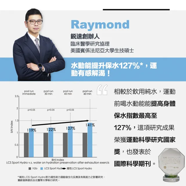 【RACE ON】鋭速 水動能電解質液PLUS鋅 4入組 12包/盒(臨床實證127%科學保水* 鋅配方 保水.解渴.耐力)