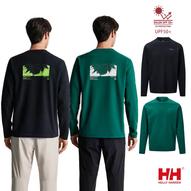 【Helly Hansen】H2Explorer 抗UV 防曬 印花 長袖 上衣