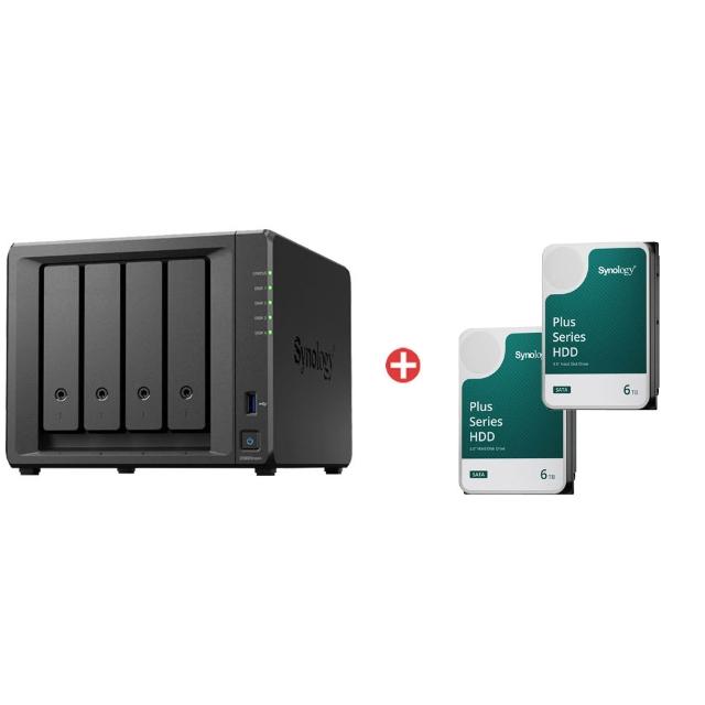 【Synology 群暉科技】搭6TBx2★DS925neo+ 4bay 網路儲存伺服器+(HAT3300-6T)