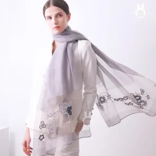 【WOONUE】頂級蠶絲羊毛混紡披肩保暖圍巾絲巾防曬披肩禮服披肩冷氣閨蜜生日禮物母親節禮物女友老婆禮物