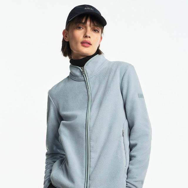 【AIGLE】女 短刷毛保暖外套｜AG-FAZ42A251 迷霧藍 (女外套 保暖外套 刷毛衣 刷毛外套)