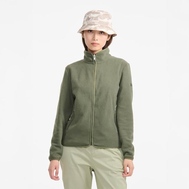 【AIGLE】女 短刷毛保暖外套｜AG-FAZ42A070 綠色(女外套 保暖外套 刷毛衣 刷毛外套)