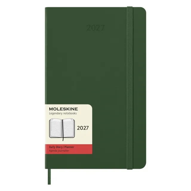 【MOLESKINE】2027 12個月日記硬皮手帳 - L型/綠