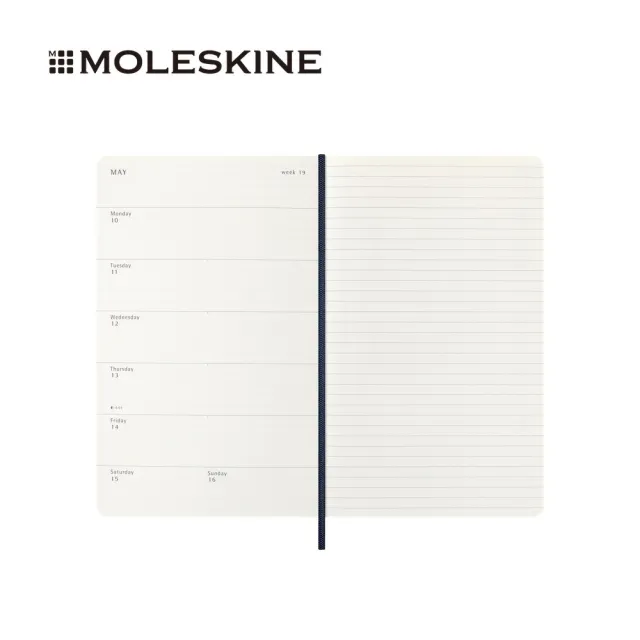 【MOLESKINE】2027 12個月週記軟皮手帳 - L型/寶藍