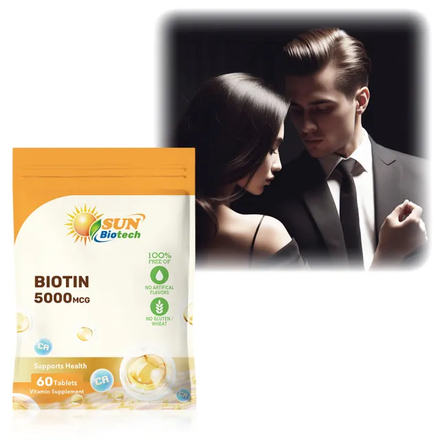 【Sun 日落恩賜】生物素5000mcg+鈣錠(60錠/袋)