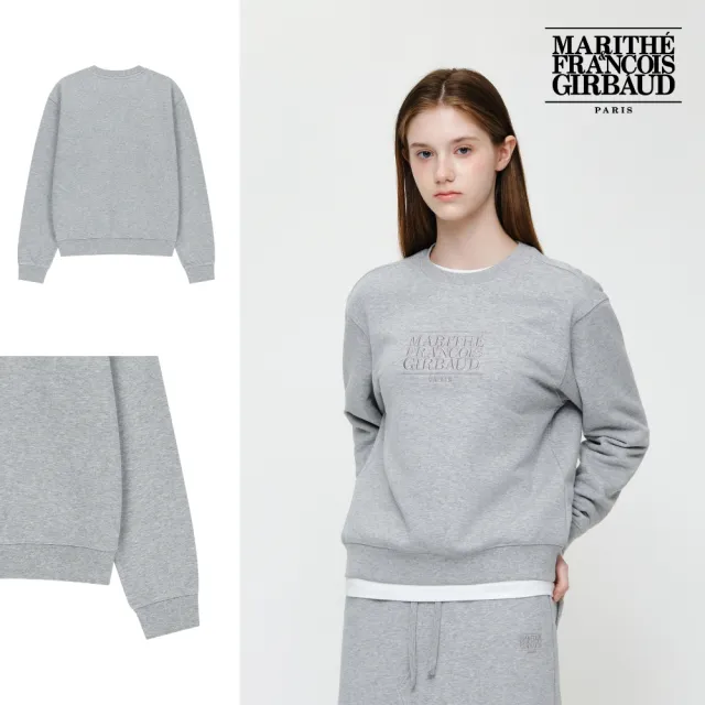 【MARITHE FRANCOIS GIRBAUD】官方旗艦 女款經典LOGO刺繡大學T(多款任選)