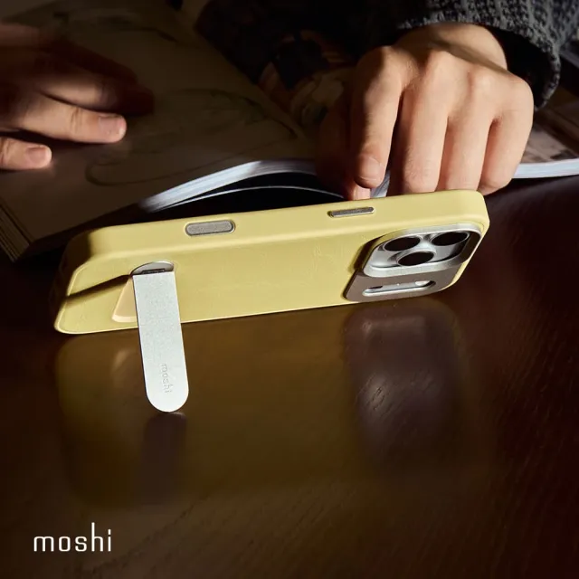 【moshi】Kameleon 可立式磁吸皮革保護殼 for iPhone 18 Pro