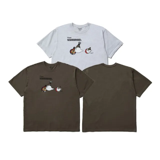 【NEIGHBORHOOD】NH . TEE SS-5 幽靈樂團插圖 短袖 卡通 印花 深棕/灰 262PCNH-ST05