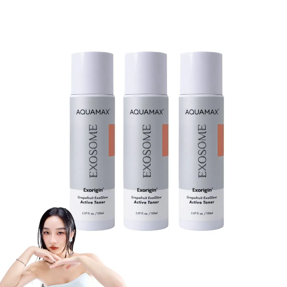 【AQUAMAX 奧科美氏】泌柚晶潤穩膚肌能水3入囤貨組｜化妝水、濕敷、舒緩敏感、透亮補水