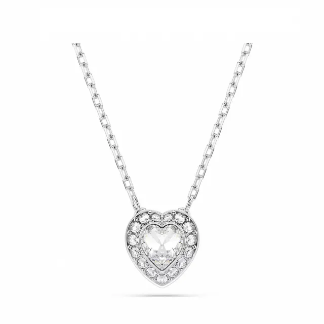 【SWAROVSKI 施華洛世奇】官方直營 Ariana Grande x Swarovski 鏈墜 心形 愛心 鍍白金色 | 5720852