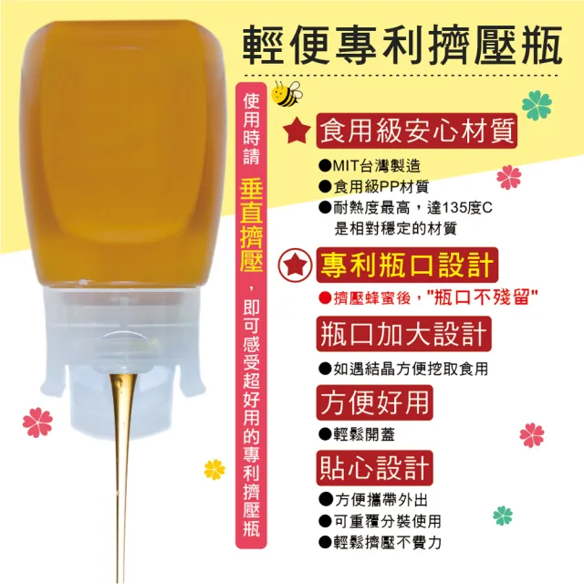 【彩花蜜】台灣蜂蜜3000gX1桶(荔枝/百花任選)+700g龍眼X1瓶(中秋送禮推薦)