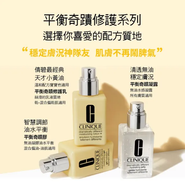 【CLINIQUE 倩碧】平衡修護奇蹟乳125ml(小黃油/醫美後適用/99特談/週年慶預購)
