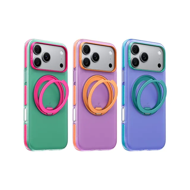 【TORRAS 圖拉斯】Ostand O3 Hue iPhone 18系列360度 支架防摔手機殼