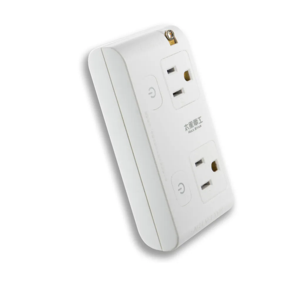 【太星電工】大間距3P二開二插分接式旋轉插座-3入(AE033)
