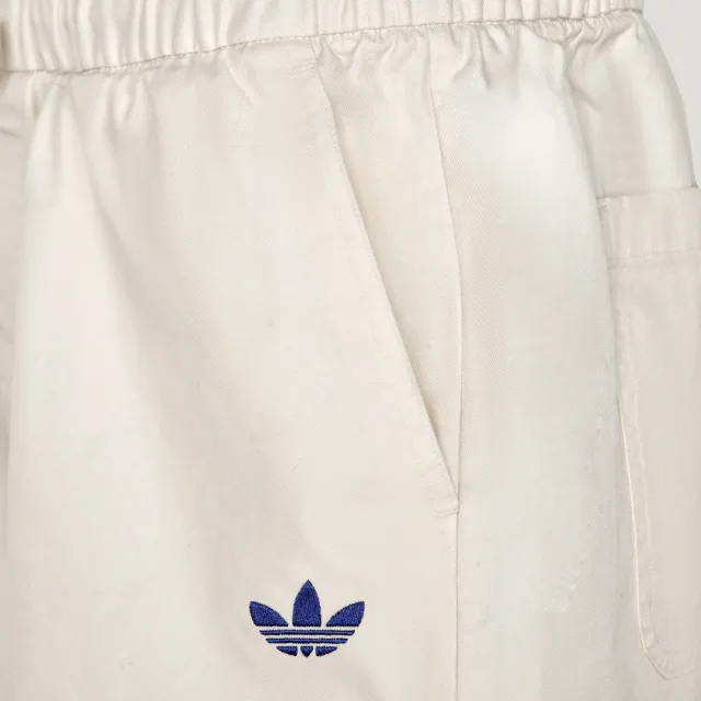 【adidas 愛迪達】W Short 女 短褲 運動短褲 休閒短褲 舒適 米白(KY8322)