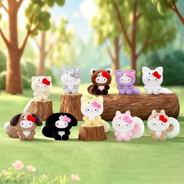 【YENDAR 研達】三麗鷗Hello Kitty治癒森林系列絨毛盲盒[單盒](森林造型)
