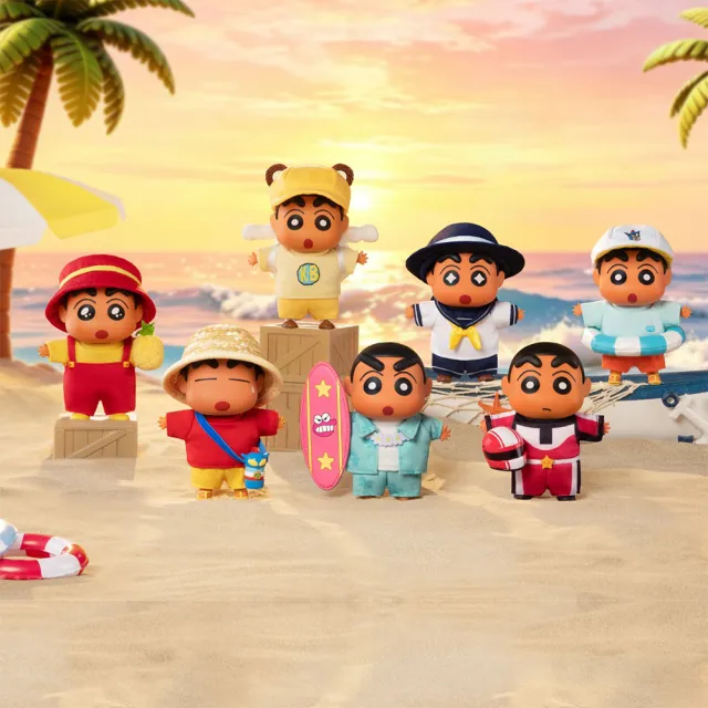 【YENDAR 研達】蠟筆小新海島日記系列盲盒[單盒](海邊元素)