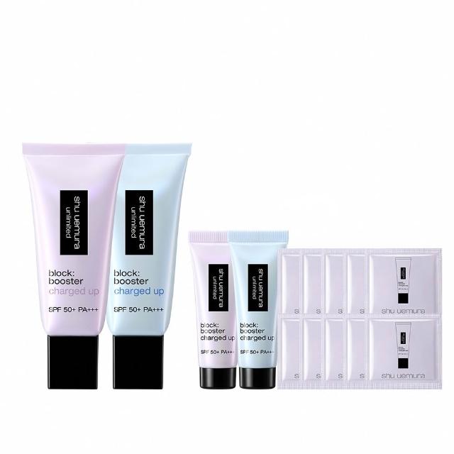【Shu uemura 植村秀】官方直營 無極限全效亮白精華防曬乳雙入組(新品上市/超快充亮顏乳/妝前乳/囤貨組)