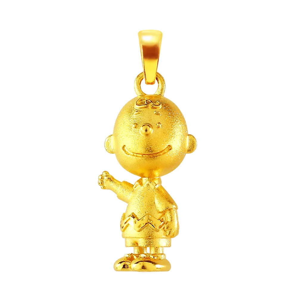【2sweet 甜蜜約定】SNOOPY史努比露營系列黃金硬金立體墜飾約重0.57錢(甜蜜約定 史努比 金飾)