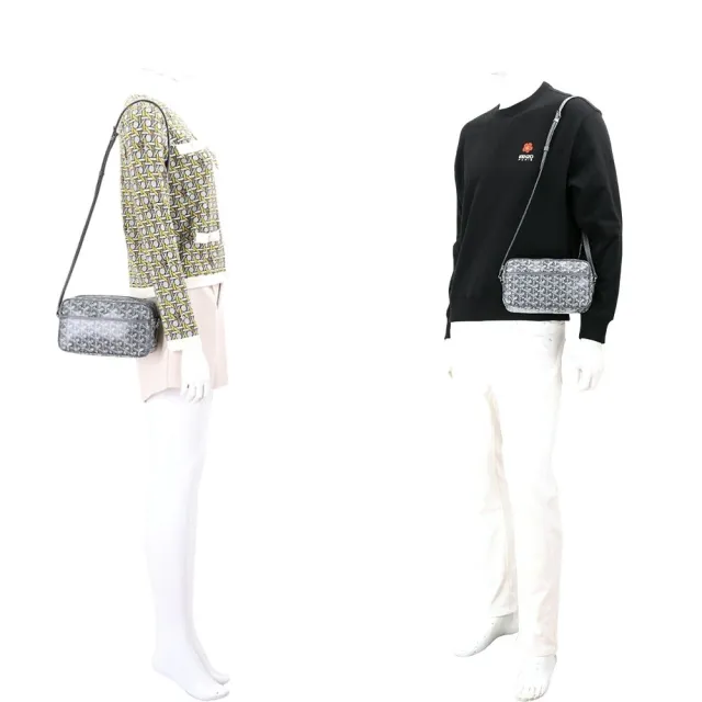 【GOYARD 高雅德】Cap-Vert PM 塗層帆布圖騰斜背相機包(多色 側背包 肩背)