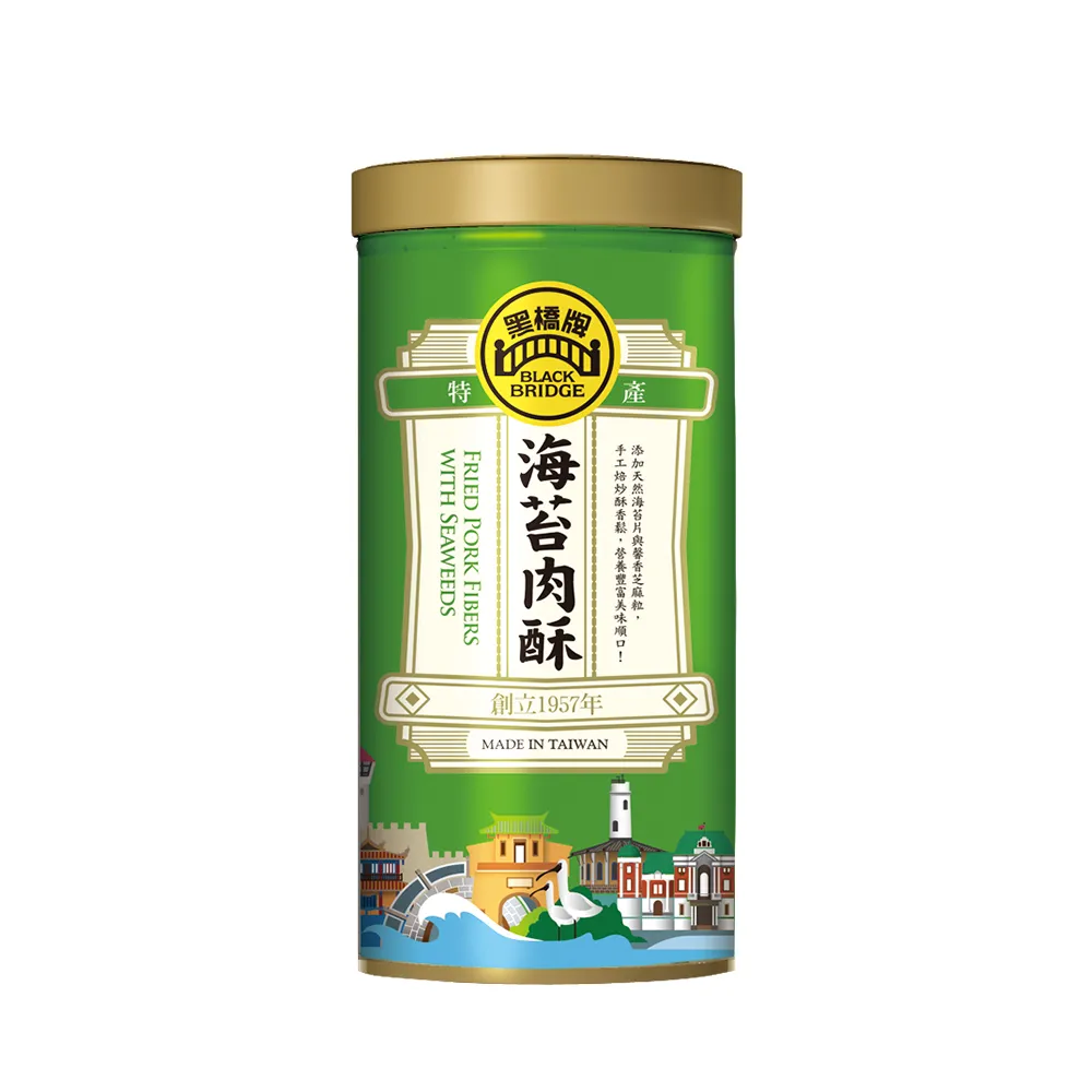 【黑橋牌】海苔肉酥240g(台灣豬肉/古法炒焙/海苔芝麻提味/伴手禮/中元普渡/拜拜/中秋送禮)