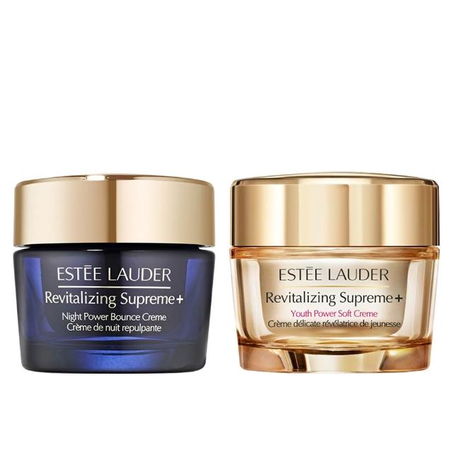 【Estee Lauder 雅詩蘭黛】日夜年輕膠原精選組(年輕無敵一夜修護膠原霜75ml+膠原霜75ml/週年慶預購)