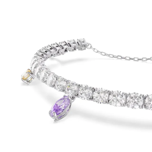 【SWAROVSKI 施華洛世奇】官方直營 Ariana Grande x Swarovski 手鏈 漸層色 鍍白金色 | 5742463 新品