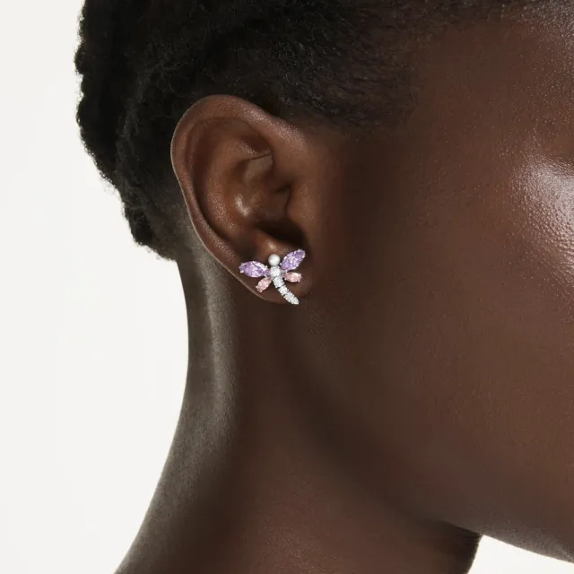 【SWAROVSKI 施華洛世奇】官方直營 Ariana Grande x Swarovski 蜻蜓耳釘 漸層色 | 5737371 新品