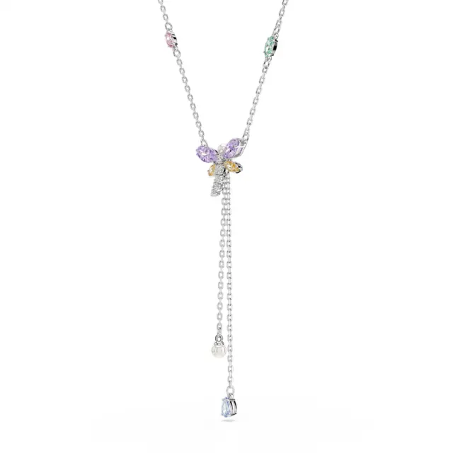 【SWAROVSKI 施華洛世奇】官方直營 Ariana Grande x Swarovski 蜻蜓Y形項鏈 漸層色 | 5749183 新品