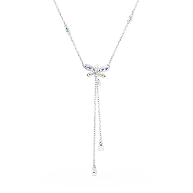 【SWAROVSKI 施華洛世奇】官方直營 Ariana Grande x Swarovski 蜻蜓Y形項鏈 漸層色 | 5749183 新品