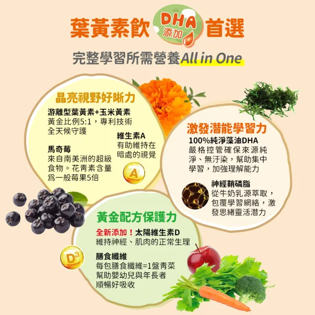 【funcare 船井生醫】3C葉黃素飲6盒_共60包(DHA添加)